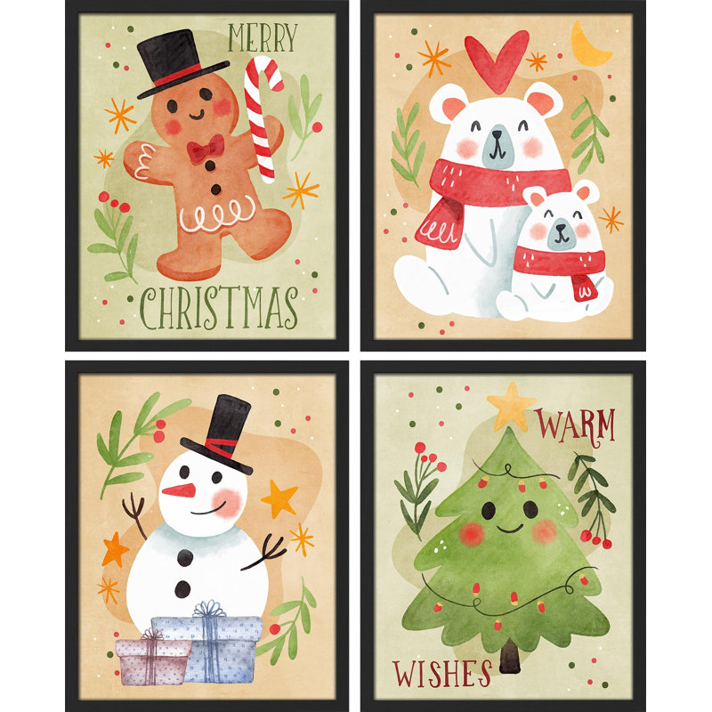 Christmas Christmas Christmas, H 14 po x l 11 po, Noir