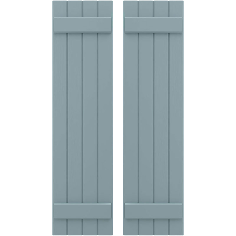 Volets de planche-n-lattes (par paire) Americraft (2 lattes), Bleu paisible, 14", 59"