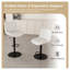 Tabourets de bar pivotants modernes avec hauteur ajustable et tissu tricoté doux, tabourets de comptoir ergonomiques pour îlot de cuisine (ensemble de 2)-60850758