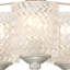 Maroney 3 - Light Kitchen Glass Steel Dimmable Flush Mount Ceiling Light Chandelier-1153917235