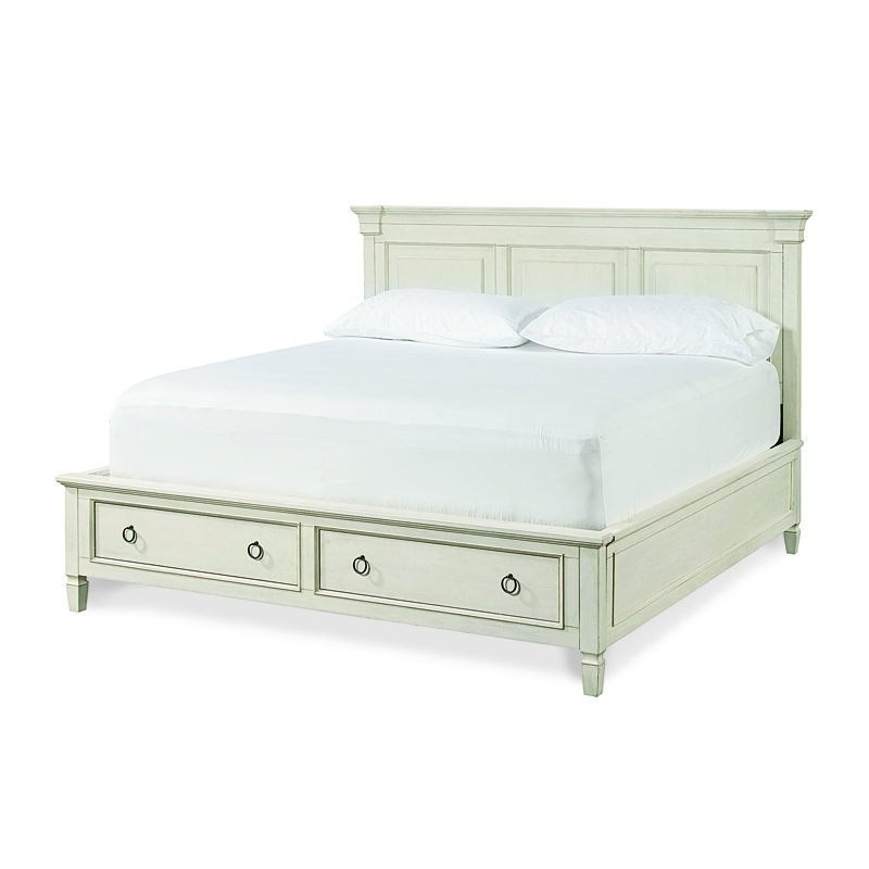 Payton Solid Wood Bed, Queen, Cotton-hued