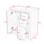 Ensemble de meuble-lavabo autoportant 3 tiroirs 30 po avec lavabo en céramique et portes à fermeture douce Harsimar-1301703076