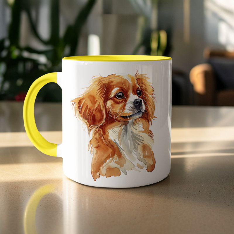 Mug, 3, Yellow