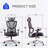 Ergonomic Office Chair With Adjustable Lumbar Support, Tilt Lock, 3D Armrests-1348397655