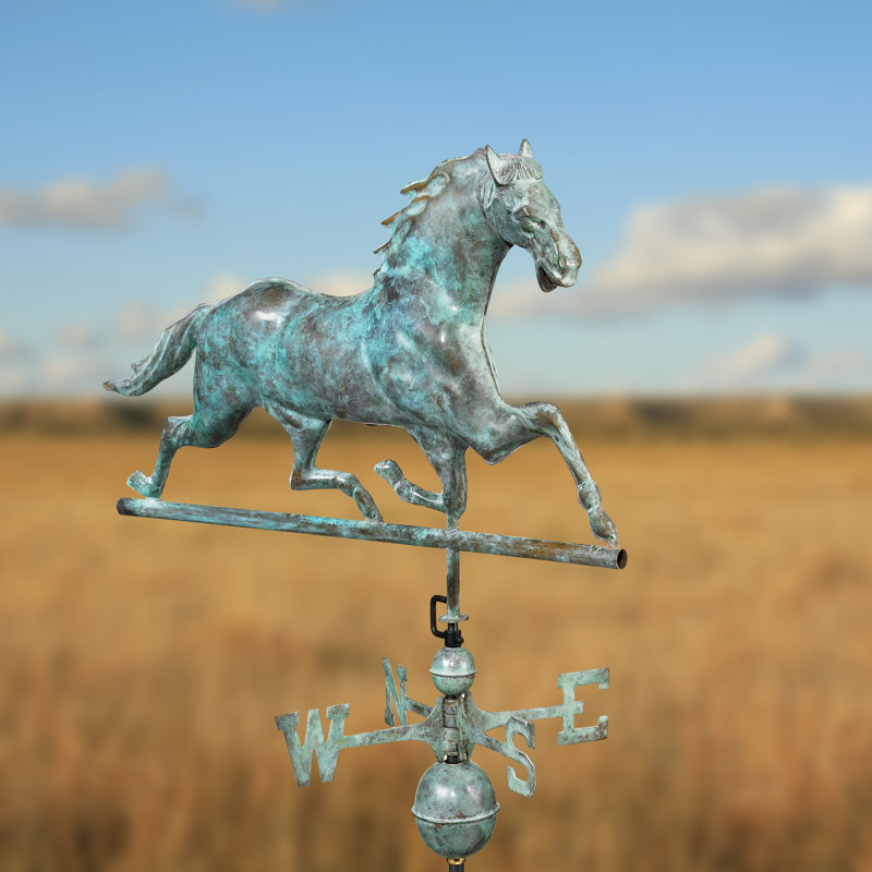 Girouette de cheval, Bleu-vert