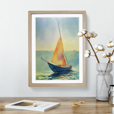 Boat Watercolour - Single Picture Frame Painting
