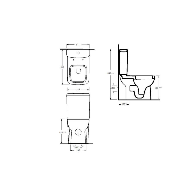 Nuie Arlo 6L LPF Square/Rectangular Kit (Seat Included)