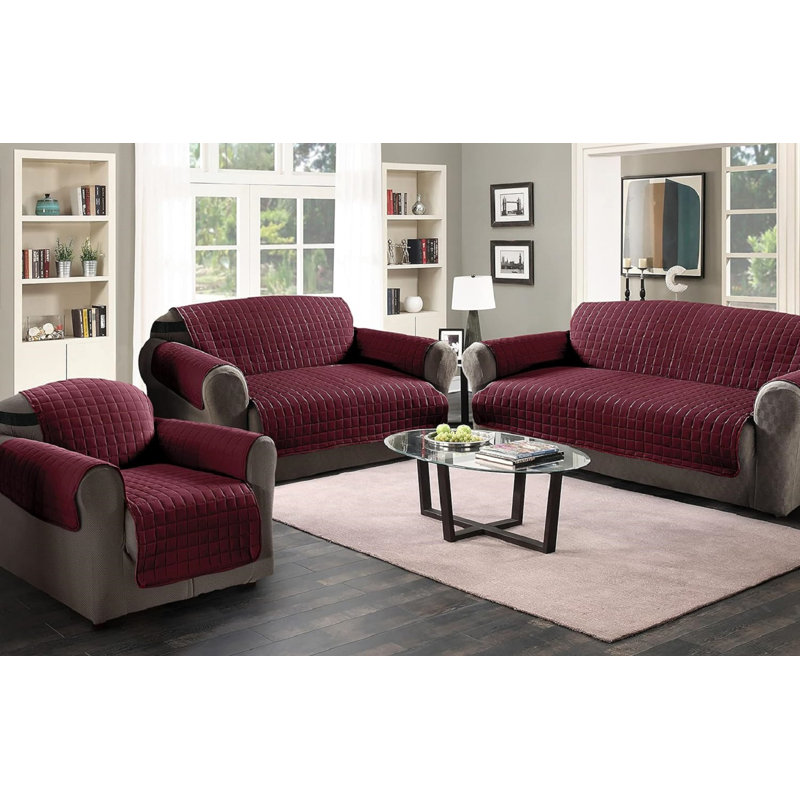 1 Seater Furniture Protector Cream, Wine
