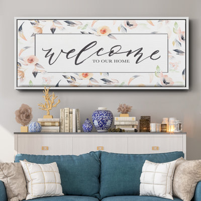 Welcome to Our Home - Toile encadrée