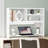 Large White Desktop Organizer Hutch, Multi-Cubby Open Desk Storage Shelf for Home Office & Vanity-1854381370