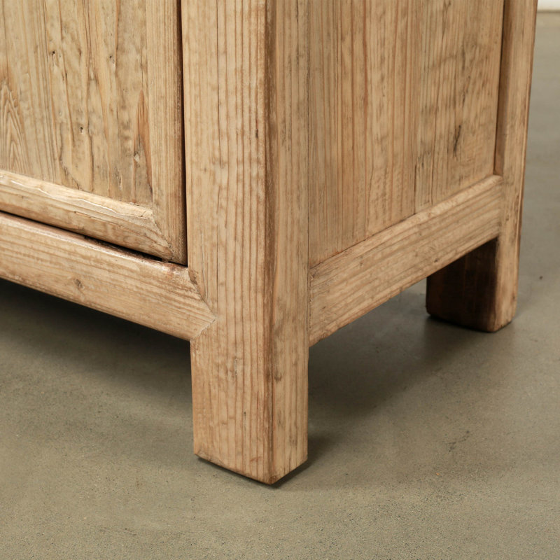 77“ Long Three Drawers Sideboard Weathered Natural