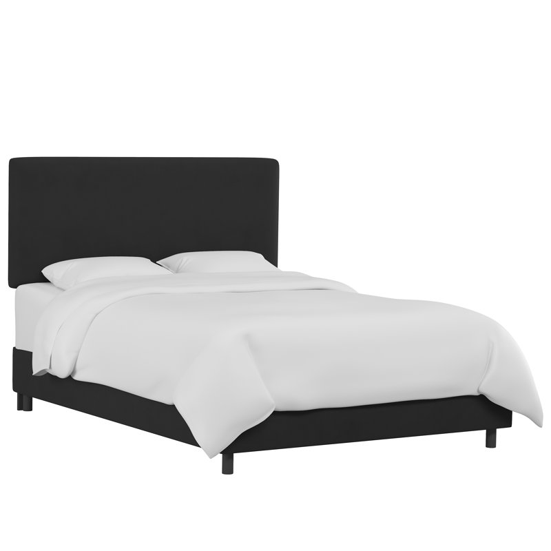 Lit tapissier Eisley, Très grand, Classic Black Performance Velvet