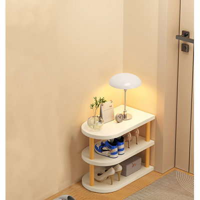 Range-chaussures compact à plusieurs niveaux pour entrée - armoire de rangement compacte pour la maison