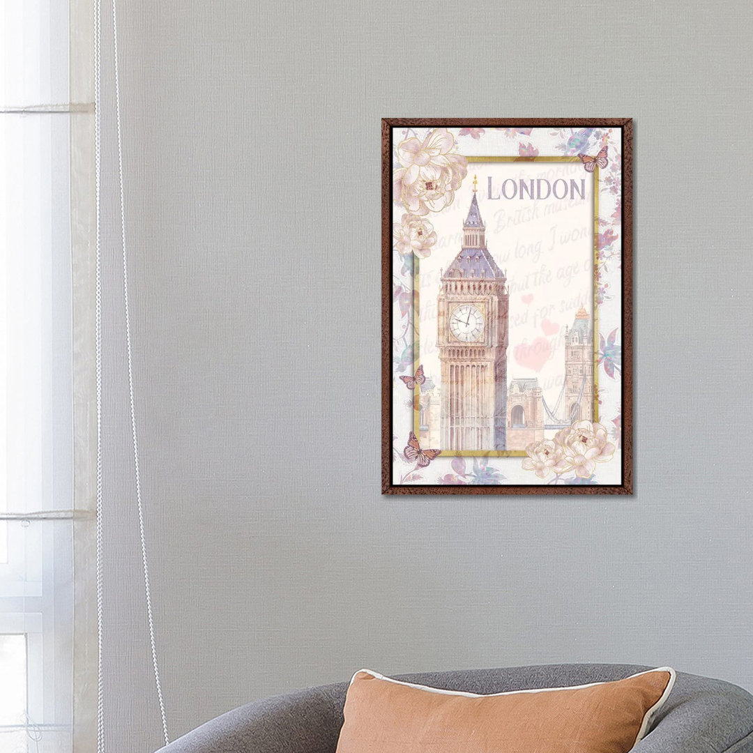 London Town von Claudia McKinney - Galerie-verpackte Leinwand Giclée auf Leinwand