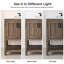 Meuble-lavabo simple autoportant de 60 po avec plateau en pierre d'ingénierie Floyd Lamay-1777573327