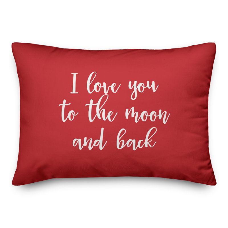  Housse de coussin rectangulaire et insert, Rouge