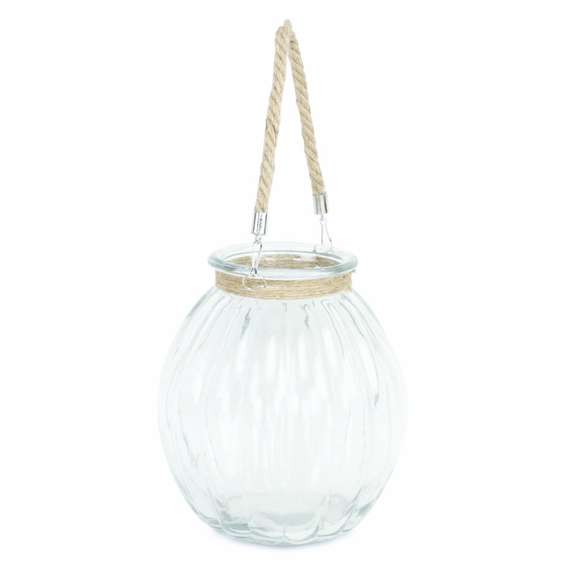Pots en verre transparent de 19 po Idalou