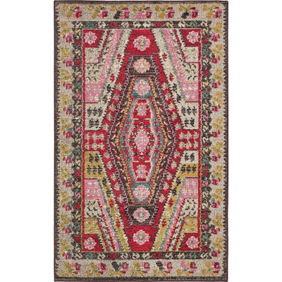 Tapis oriental beige / rouge Beverley