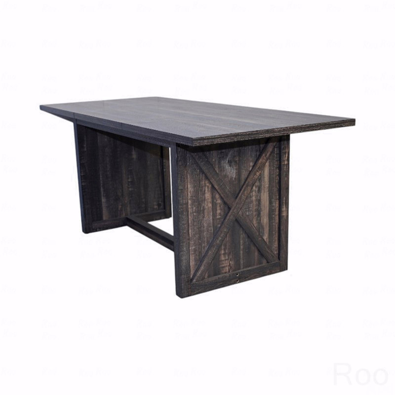 70.87" Farmhouse Large Dining Table For 6-8 People, Rectangular Dining Table Wood Dining Table, Rustic Kitchen Dinner Table With X Solid Legs