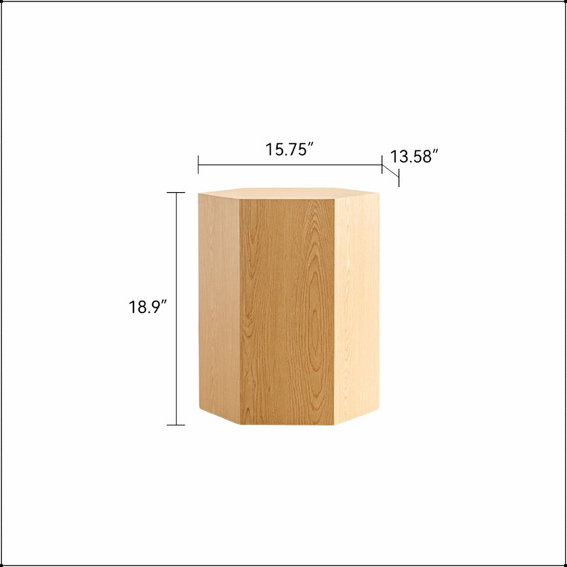 Table basse Hexagon, Natural / Natural Wood