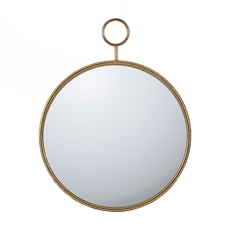 Circle Wall Mirror, Accent Mirror, 32.33" x 26.43"