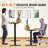 Aleksa Adjustable Metal Base Standing Desk