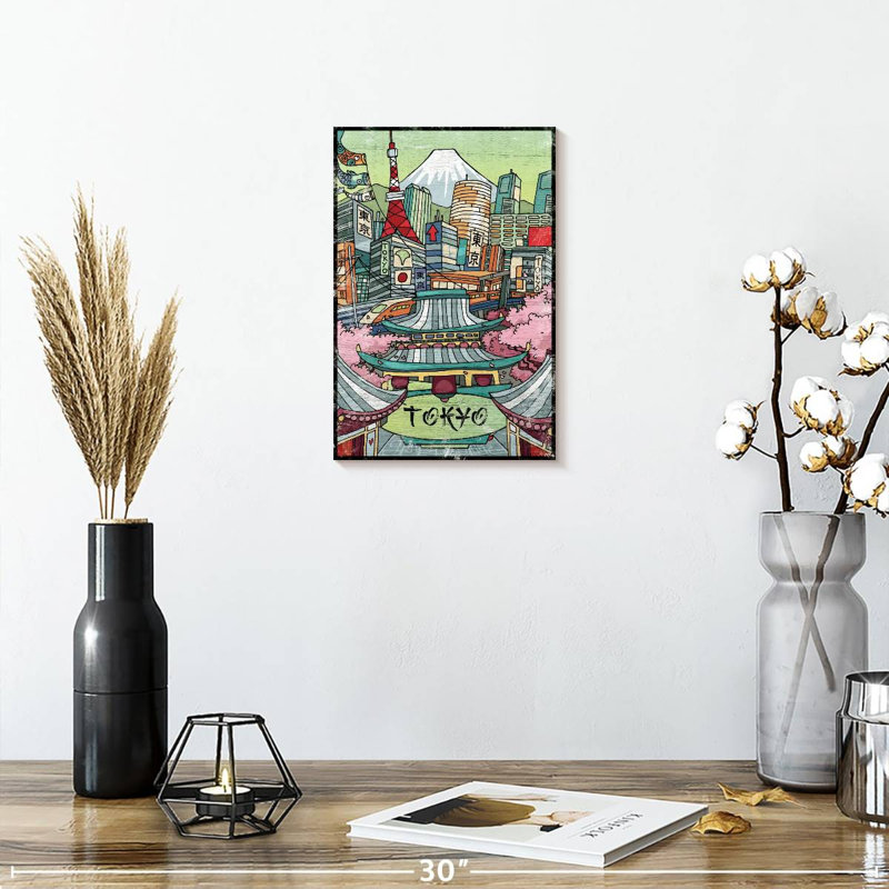 Imperial Tokyo, 12" H x 8" W