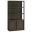 Grande bibliothèque rectangulaire en bois d'aulne de 67,5 po de hauteur Savin-473132743