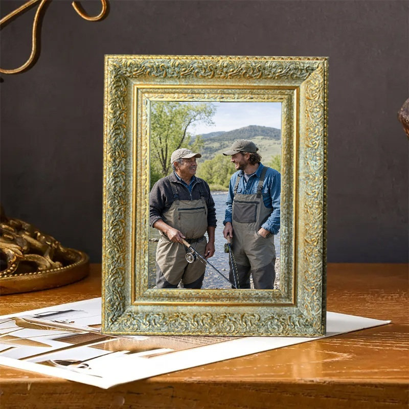 Cadre photo or antique 1pc pour présentation de photos 5 po x 7 po