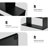  2 PCS 75” H x 31.5” H 6-Tier S-Shaped Geometric Bookcase-158274796