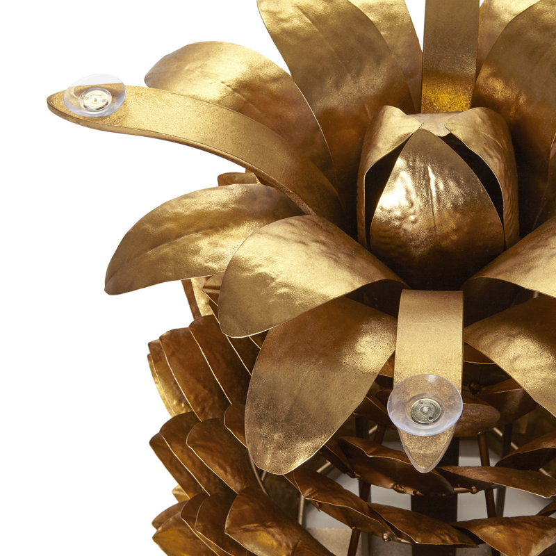 Pineapple Glass End Table