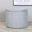 Dareona 51cm Wide Round Pouf Ottoman-906827613