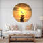 Ship and Sunset - Horloge murale moderne-34141218