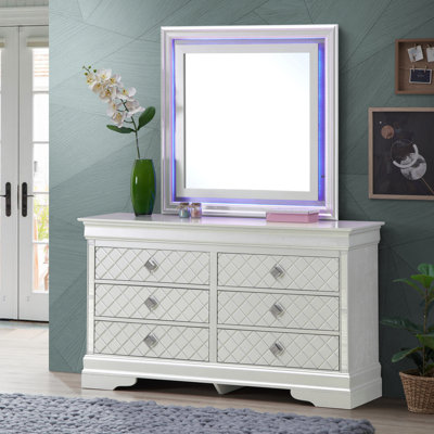 Verona Dresser , Silver Champagne