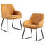 Chaises de salle à manger rembourrées avec accoudoirs Braiden-565975885