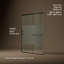 Elate Tall Sliding Shower Door, 75-1/2-In H X 62-1/4 - 65-5/8-In W With Heavy 5/16-In Thick Crystal Clear Glass With Privacy Band-183126224