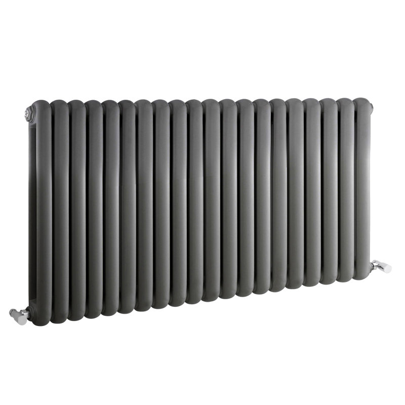 Horizontal Oval Panel Radiators, Grey