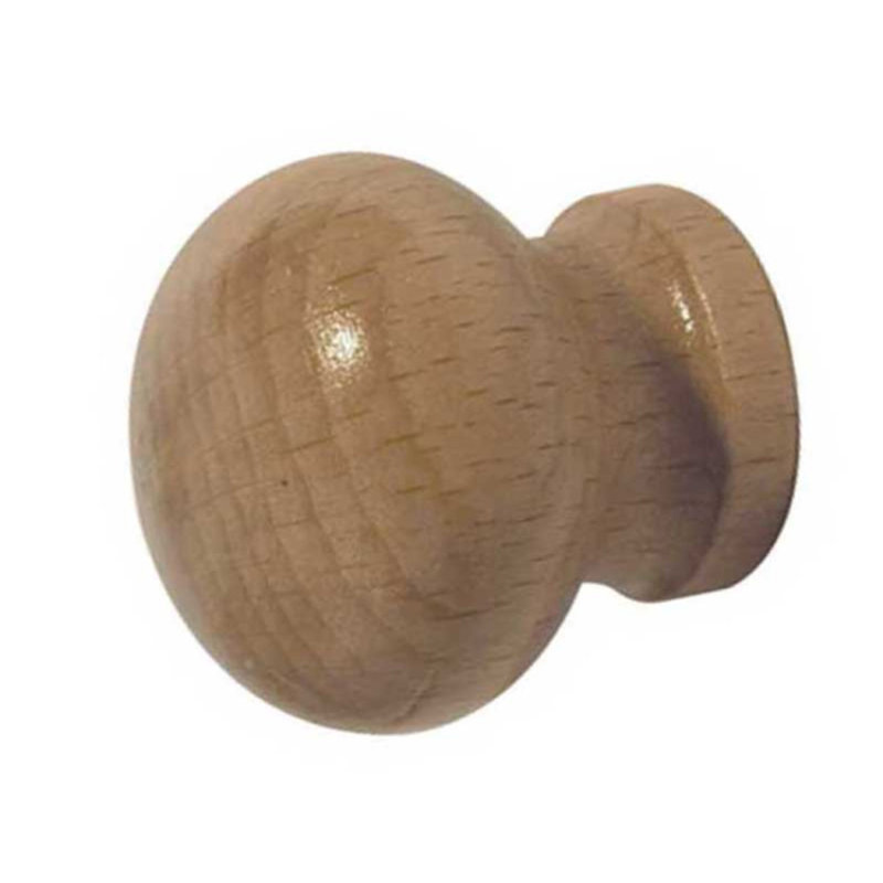 50mm Diameter Round Knob, Brown
