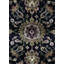 Tapis noir / beige / vert unique de 8 pi 10 po x 12 pi 3 po