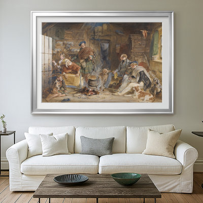 Highland Hospitality-John Frederick Lewis-Framed Print with Mat and glass-1832