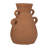 Boho Pottery Terracotta Vase with Sculptural Handles and Artisan-Inspired Craftsmanship for Decorative Accent Display in Global Eclectic Modern Rustic Farmhouse Mediterranean Interiors Decor-89110023