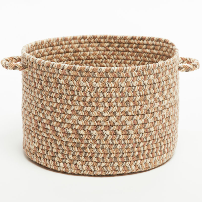 Panier en tissu Bar Harbor, H 8 po x l 10 po x P 10 po, 23 pintes, Beige/gris