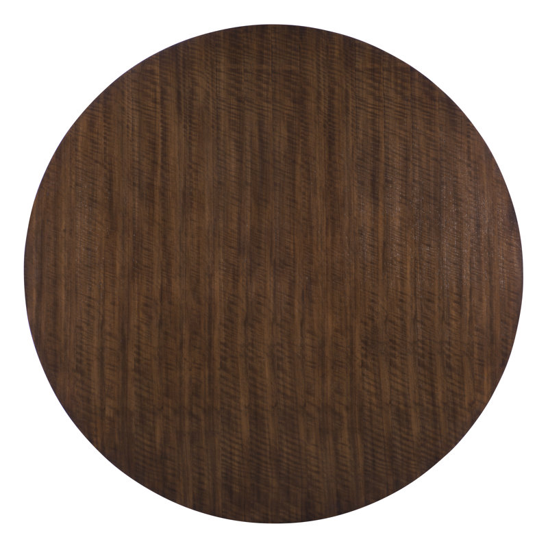 Sanford Round Solid Wood Dining Table, 72" W x 72" L, Brunette
