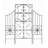 Valerii 63 in. H x 16.5 in. W Iron Gothic Trellis Side Panel