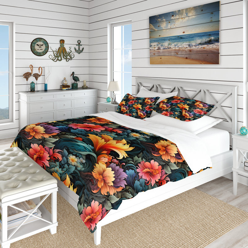 Ensemble de housse de couette Lagoudera, Housse de couette pour très grand lit et 2 très