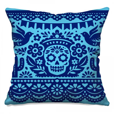 Mexican Paper Cutout Double Sided Throw Pillows