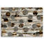 Abstract Brown Circles - No Frame Print on Canvas-98482306