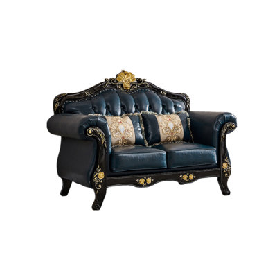 64.9'' Leather Loveseat