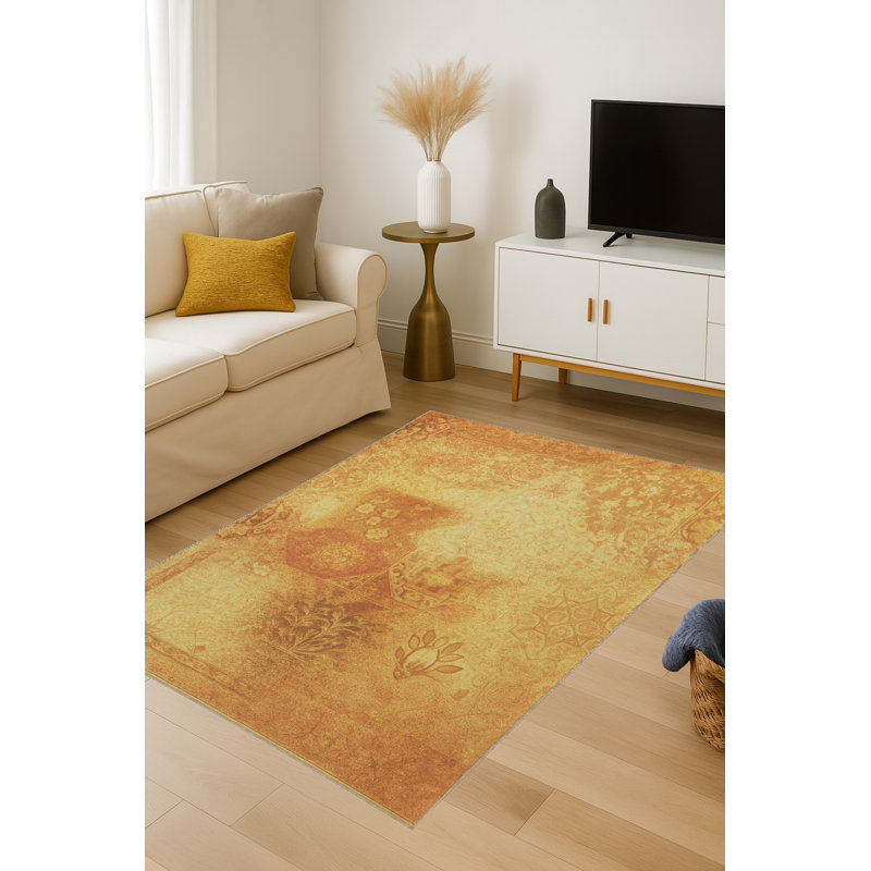 Tapis beige tissé Mosso, 3'3" x 4'11"