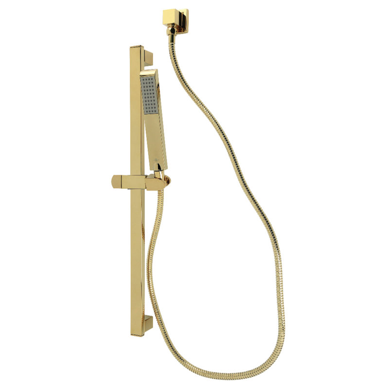 Kingston Brass Made To Match Shower System with 26" Slide Bar and Hand Shower, Polished Brass